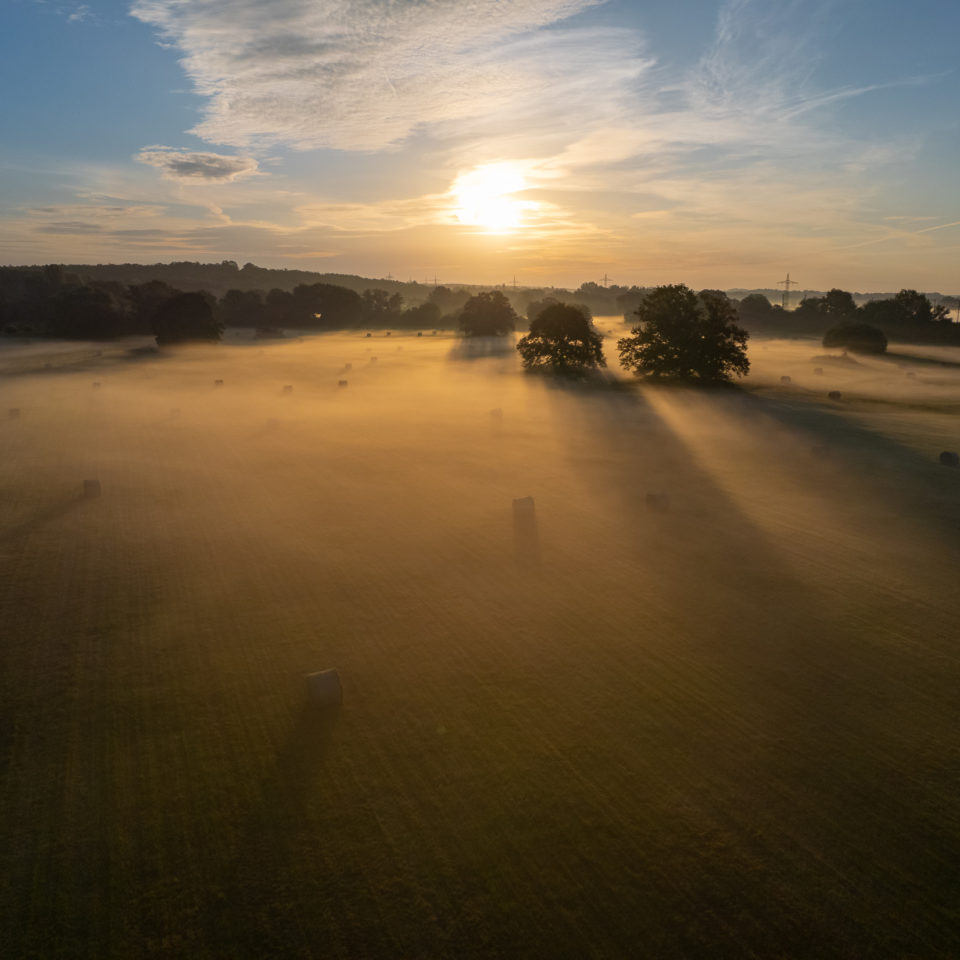 August 2021 – Sonnenaufgang im Nebel – DJI Air2s